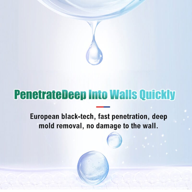 High-efficiency spray cleaning agent for decontamination and mildew removal