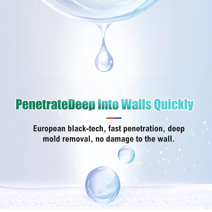 High-efficiency spray cleaning agent for decontamination and mildew removal