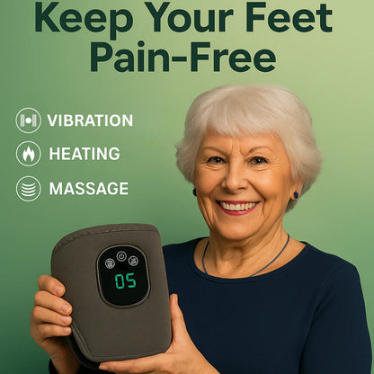 QIAWI™ Triple Therapy Foot Massager – At-Home Heat, Compression & Massage for Neuropathy & Nerve Pain Relief