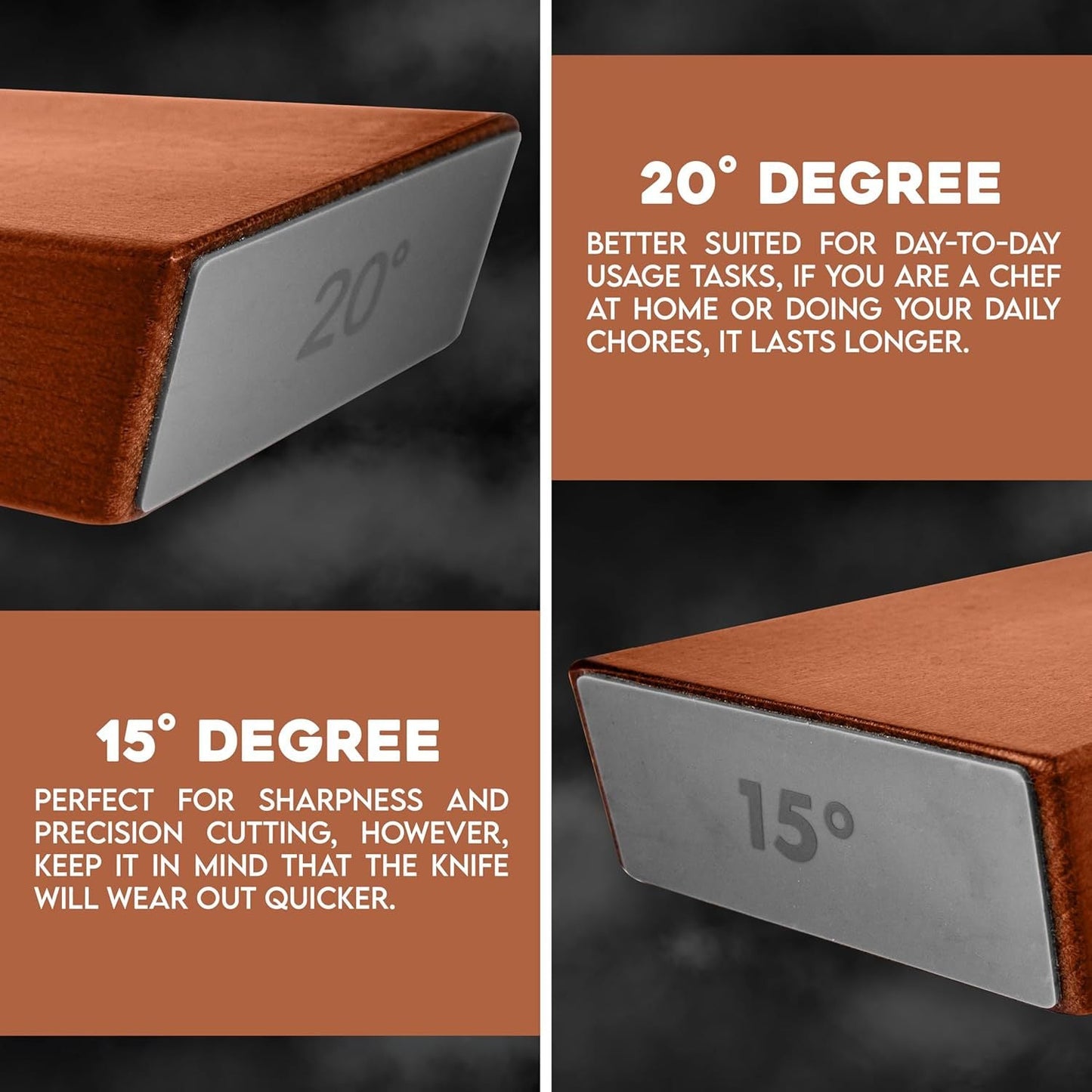 QIAWI™  Roller-type knife sharpener set, diamond grinding disc, portable cutting knife sharpener.