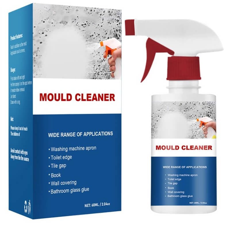 High-efficiency spray cleaning agent for decontamination and mildew removal