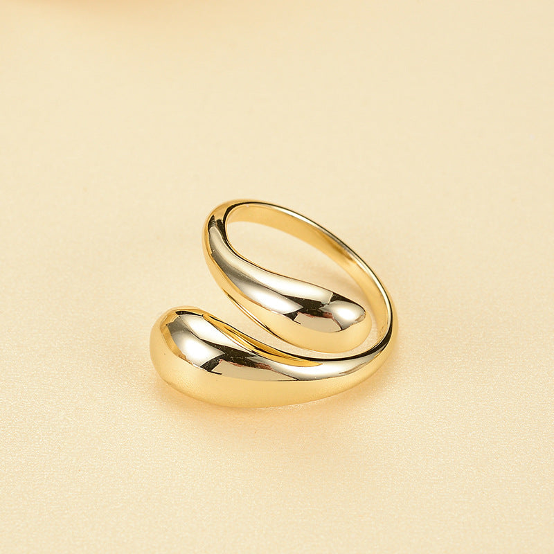 Fashion Simple Trend Advanced Photosensitive Surface Design Elegant Temperament Small Exquisite High Quality S925 Silver Ring